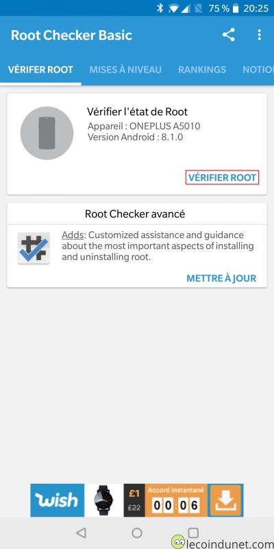 Accueil - Root Checker