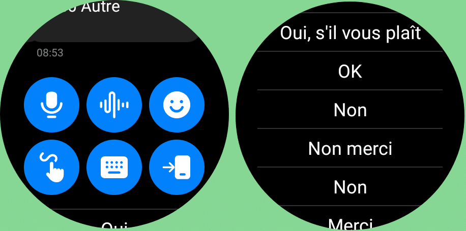 Répondre à un message avec une Galaxy Watch 4