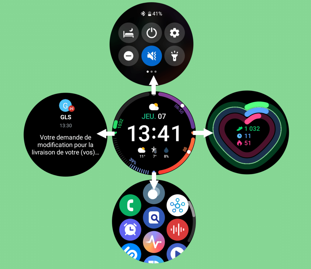 Comment naviguer dans les menus de la Galaxy Watch 4 ?